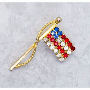 Vintage USA Flag  American Patriotic Nationalist Pin, Veteran Pin - CN1